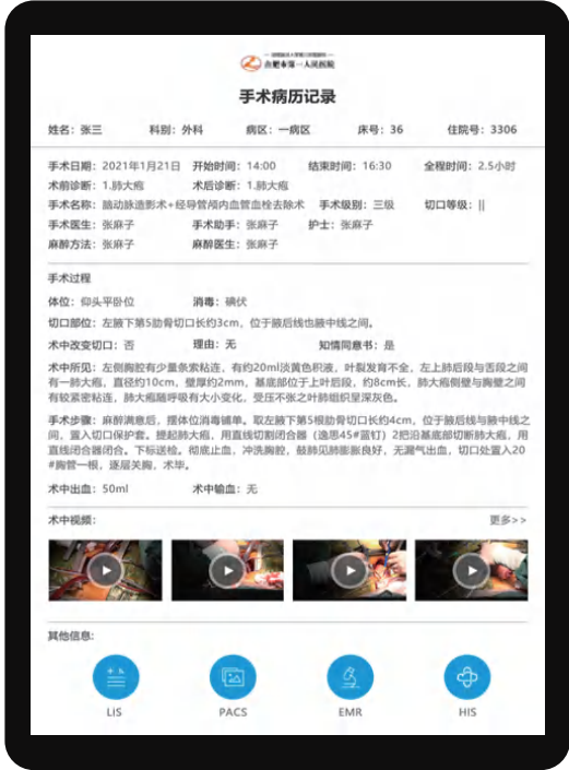 Surgical Electronic Medical Record System